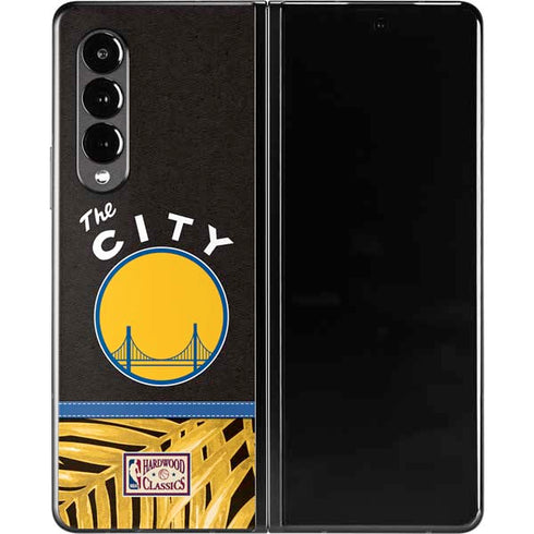 NBA Golden State Warriors Retro Palms Galaxy Z Fold3 5G Skin