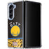 NBA Golden State Warriors Retro Palms Galaxy Z Fold5 5G Clear Case