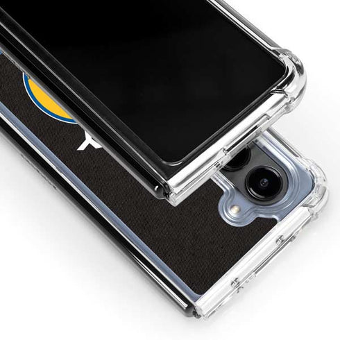 NBA Golden State Warriors Retro Palms Galaxy Z Fold5 5G Clear Case