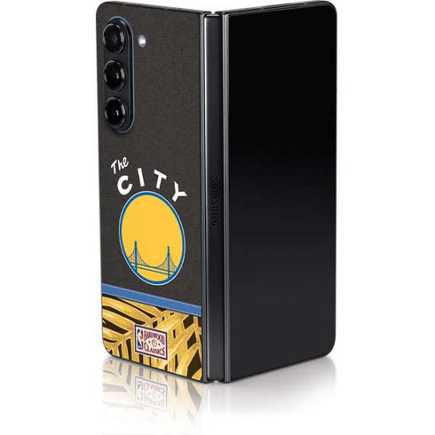 NBA Golden State Warriors Retro Palms Galaxy Z Fold5 5G Skin