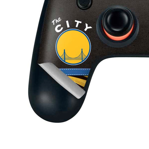 NBA Golden State Warriors Retro Palms Google Stadia Controller Skin