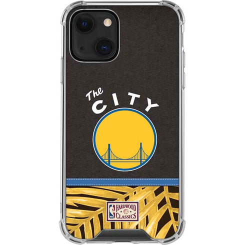NBA Golden State Warriors Retro Palms iPhone 14 Clear Case