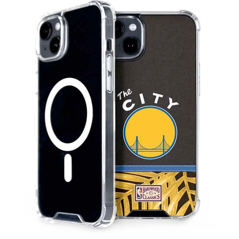 NBA Golden State Warriors Retro Palms iPhone 14 Plus MagSafe Case