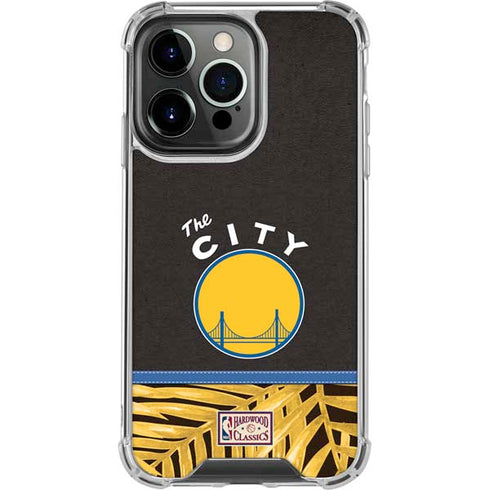 NBA Golden State Warriors Retro Palms iPhone 14 Pro Clear Case