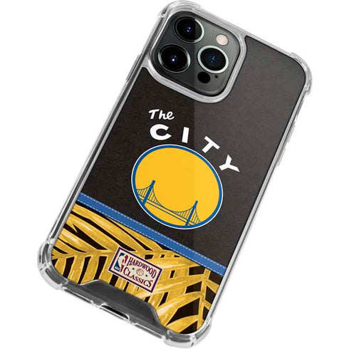 NBA Golden State Warriors Retro Palms iPhone 14 Pro Clear Case