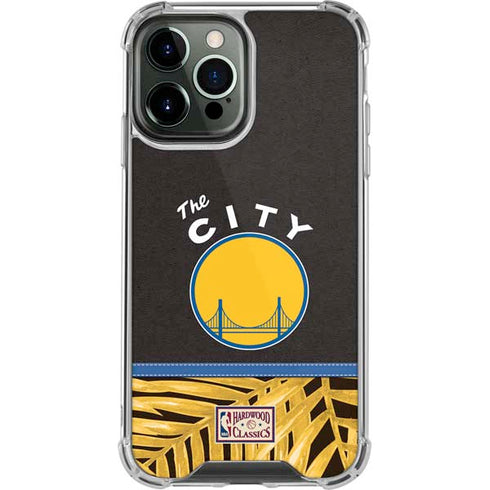 NBA Golden State Warriors Retro Palms iPhone 14 Pro Max Clear Case