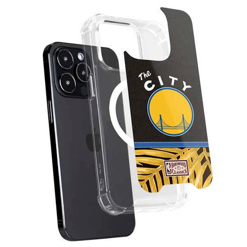 NBA Golden State Warriors Retro Palms iPhone 14 Pro Max MagSafe Case