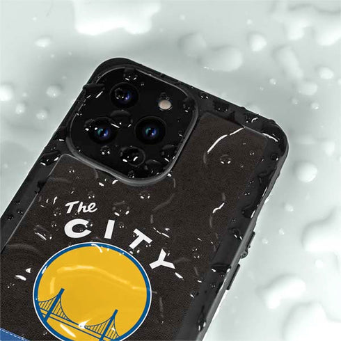 NBA Golden State Warriors Retro Palms iPhone 14 Pro Max Waterproof Case