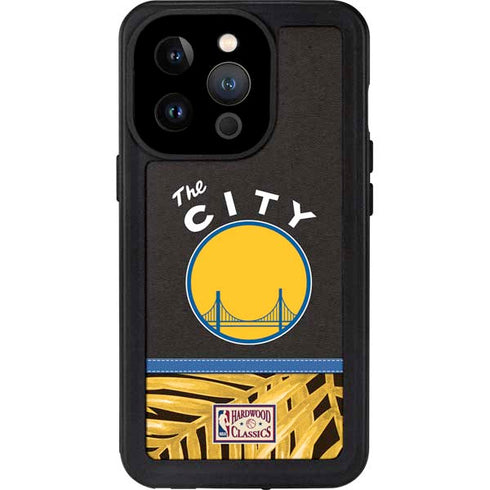 NBA Golden State Warriors Retro Palms iPhone 14 Pro Waterproof Case