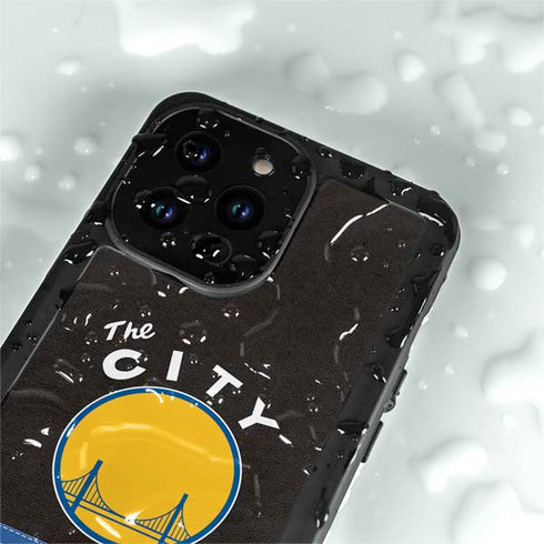 NBA Golden State Warriors Retro Palms iPhone 14 Pro Waterproof Case