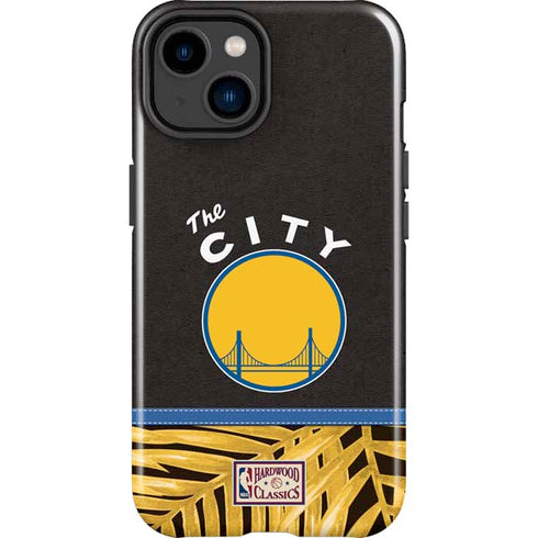 NBA Golden State Warriors Retro Palms iPhone 15 Impact Case