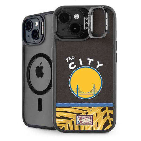 NBA Golden State Warriors Retro Palms iPhone 15 Kickstand Case
