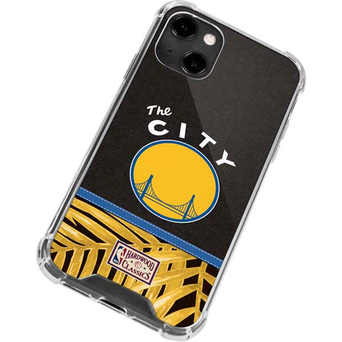 NBA Golden State Warriors Retro Palms iPhone 15 Plus Clear Case