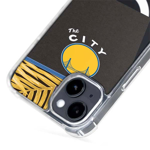 NBA Golden State Warriors Retro Palms iPhone 15 Plus MagSafe Case