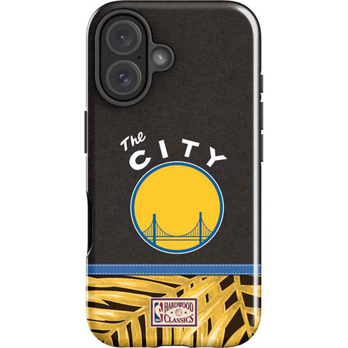 NBA Golden State Warriors Retro Palms iPhone 16 Plus Impact Case
