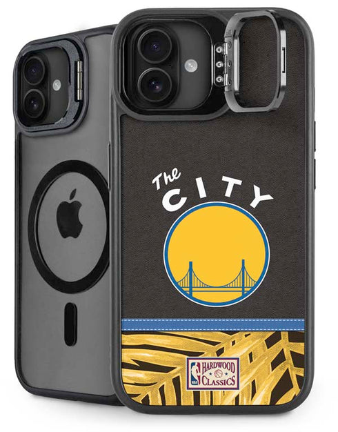 NBA Golden State Warriors Retro Palms iPhone 16 Plus Kickstand Case