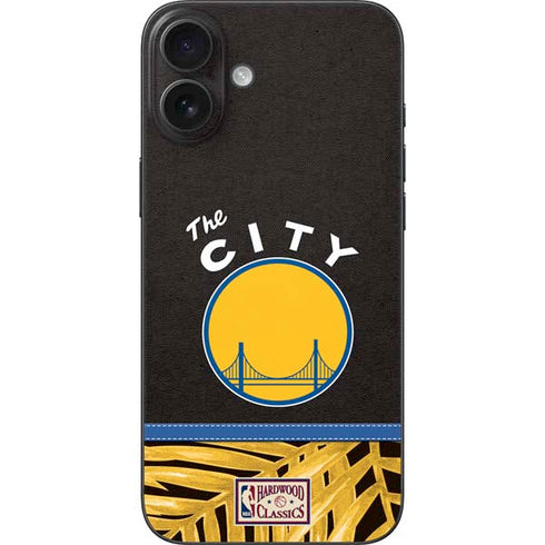NBA Golden State Warriors Retro Palms iPhone 16 Plus Skin