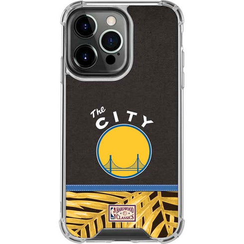 NBA Golden State Warriors Retro Palms iPhone 16 Pro Clear Case