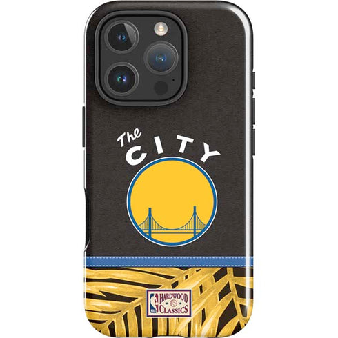 NBA Golden State Warriors Retro Palms iPhone 16 Pro Impact Case