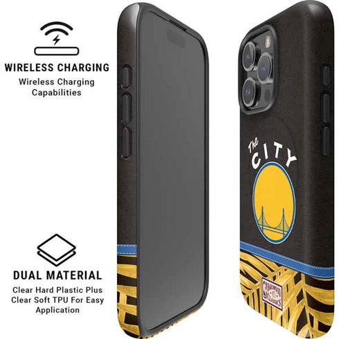 NBA Golden State Warriors Retro Palms iPhone 16 Pro Magsafe Impact Case