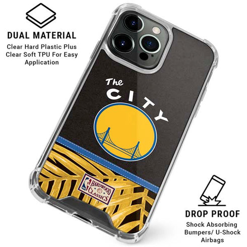 NBA Golden State Warriors Retro Palms iPhone 16 Pro Max Clear Case
