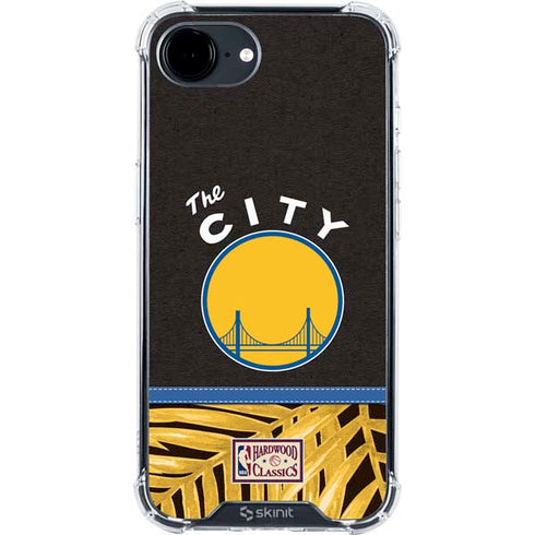 NBA Golden State Warriors Retro Palms iPhone 16e Clear Case