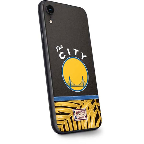 NBA Golden State Warriors Retro Palms iPhone XR Skin
