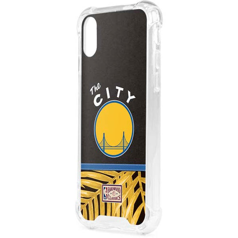 NBA Golden State Warriors Retro Palms iPhone XS Clear Case