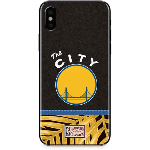 NBA Golden State Warriors Retro Palms iPhone XS Skin