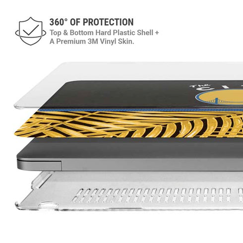 NBA Golden State Warriors Retro Palms MacBook Pro 14in (2021-24) Case plus Skin