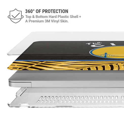 NBA Golden State Warriors Retro Palms MacBook Pro 16in (2019-20) Case plus Skin
