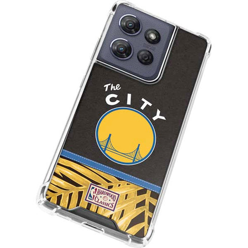NBA Golden State Warriors Retro Palms Moto G 5G (2025) Clear Case