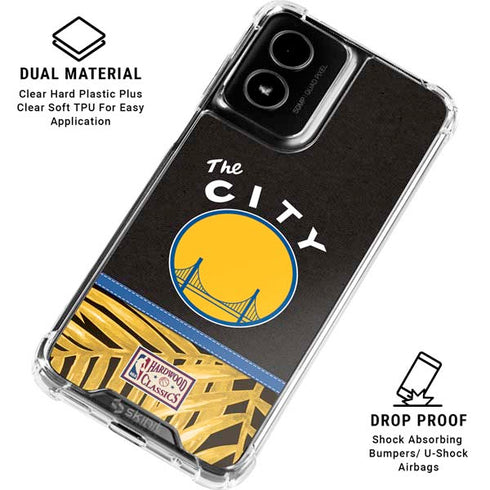 NBA Golden State Warriors Retro Palms Moto G Power 5G (2024) Clear Case