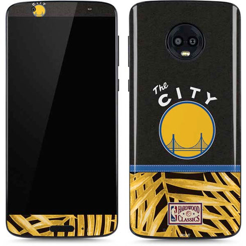 NBA Golden State Warriors Retro Palms Moto G6 Skin