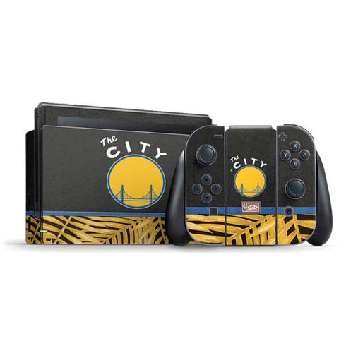 NBA Golden State Warriors Retro Palms Nintendo Switch Bundle Skin