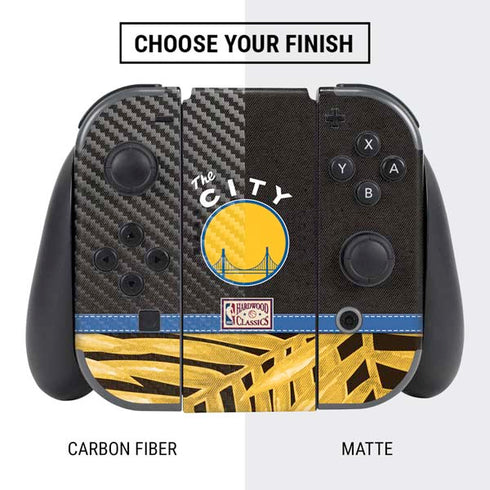 NBA Golden State Warriors Retro Palms Nintendo Switch Bundle Skin