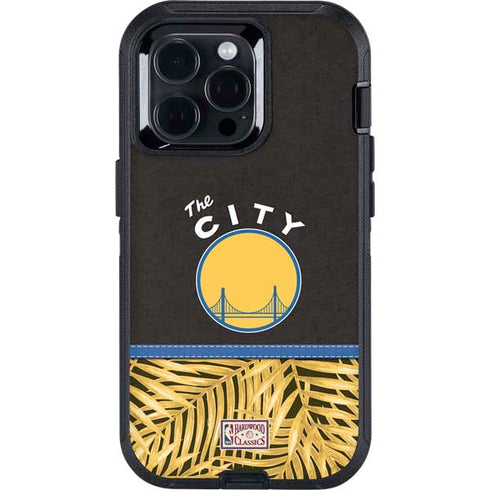 NBA Golden State Warriors Retro Palms Otterbox Defender iPhone Skin