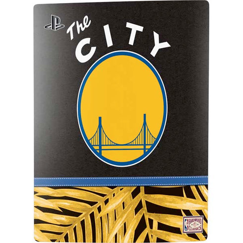 NBA Golden State Warriors Retro Palms PS5 Console Skin