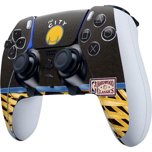 NBA Golden State Warriors Retro Palms PS5 DualSense Edge Pro Controller Skin