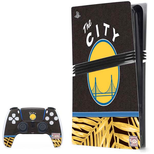 NBA Golden State Warriors Retro Palms PlayStation PS5 Skins