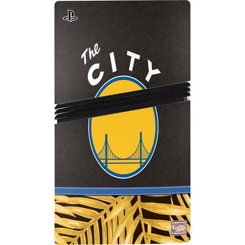 NBA Golden State Warriors Retro Palms PS5 Pro Console Skin