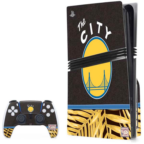 NBA Golden State Warriors Retro Palms PlayStation PS5 Skins