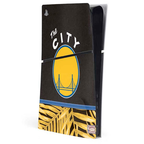 NBA Golden State Warriors Retro Palms PS5 Slim Digital Edition Console Skin