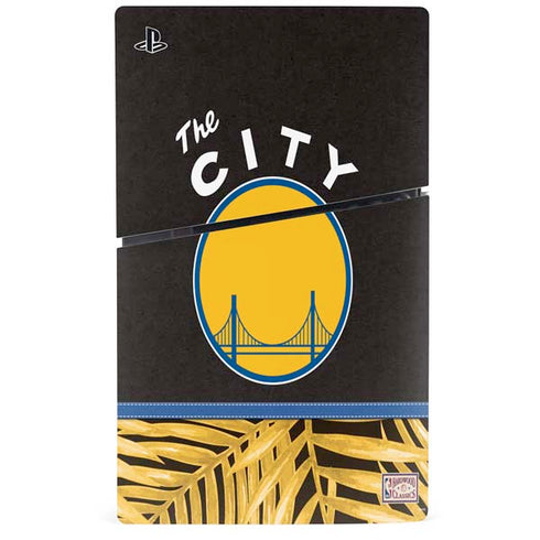NBA Golden State Warriors Retro Palms PS5 Slim Digital Edition Console Skin