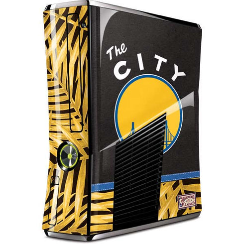 NBA Golden State Warriors Retro Palms Xbox 360 Slim (2010) Skin