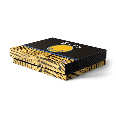 NBA Golden State Warriors Retro Palms Xbox One X Console Skin