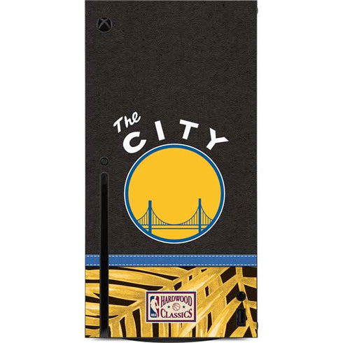 NBA Golden State Warriors Retro Palms Xbox Series X Console Skin