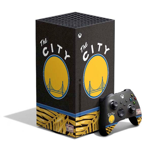 NBA Golden State Warriors Retro Palms XBox Series X Digital Edition Bundle Skin