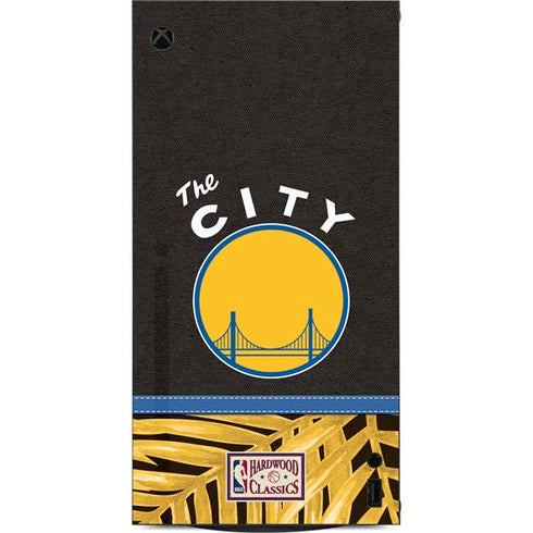 NBA Golden State Warriors Retro Palms XBox Series X Digital Edition Console Skin