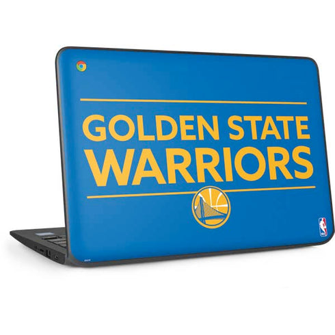 NBA Golden State Warriors Standard - Blue HP Chromebook Skin